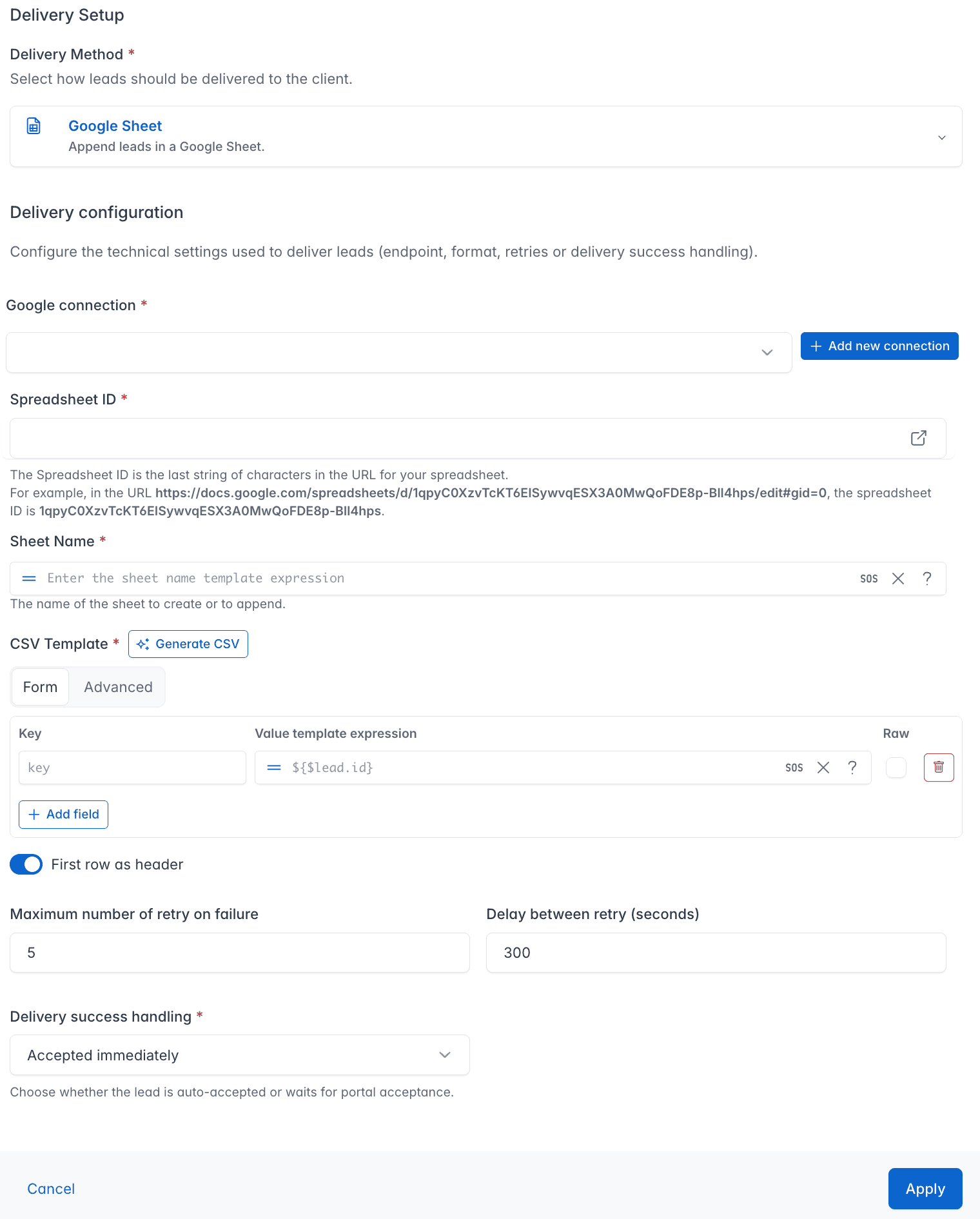 Google Sheets
